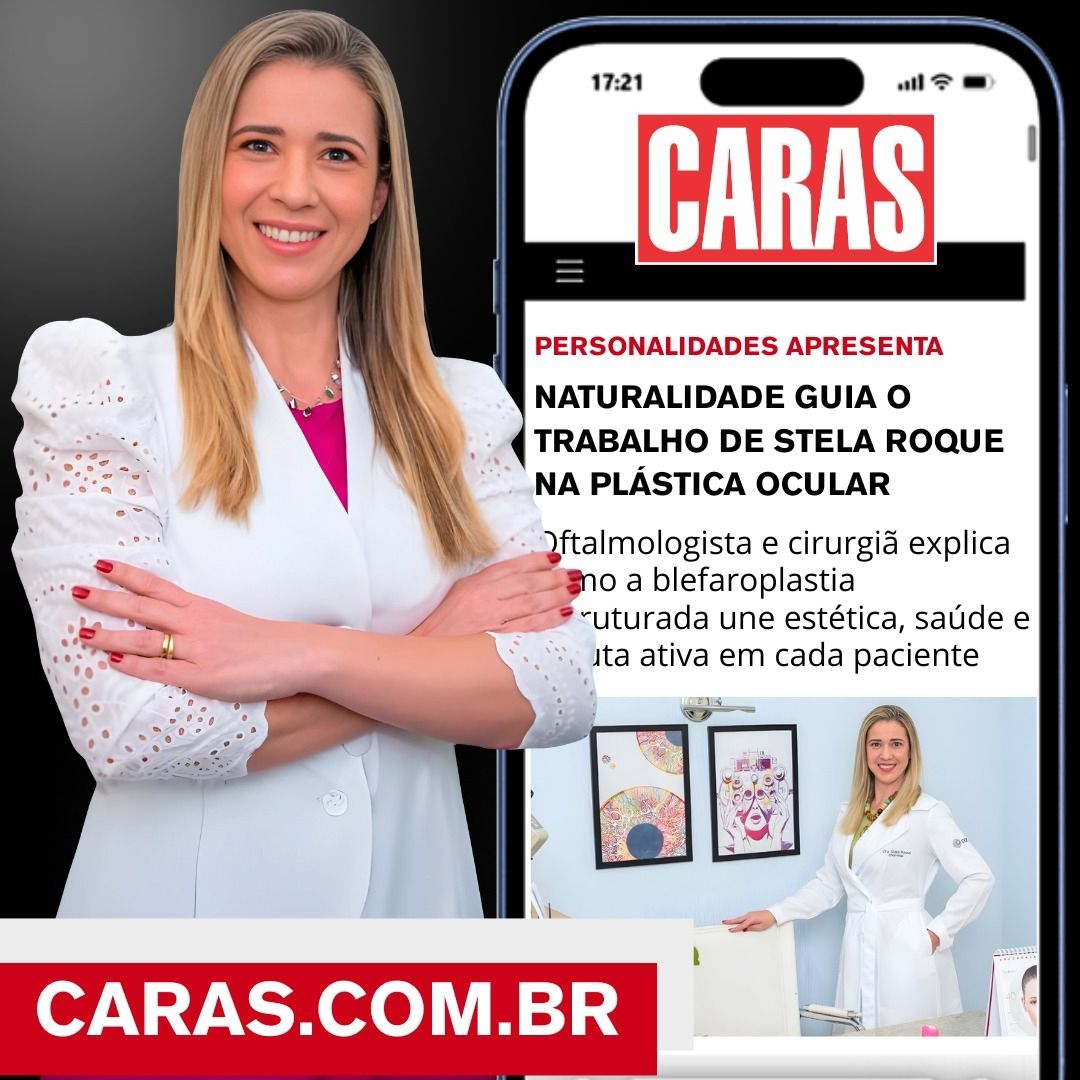 Matéria da revista Caras sobre Dra. Stela Roque